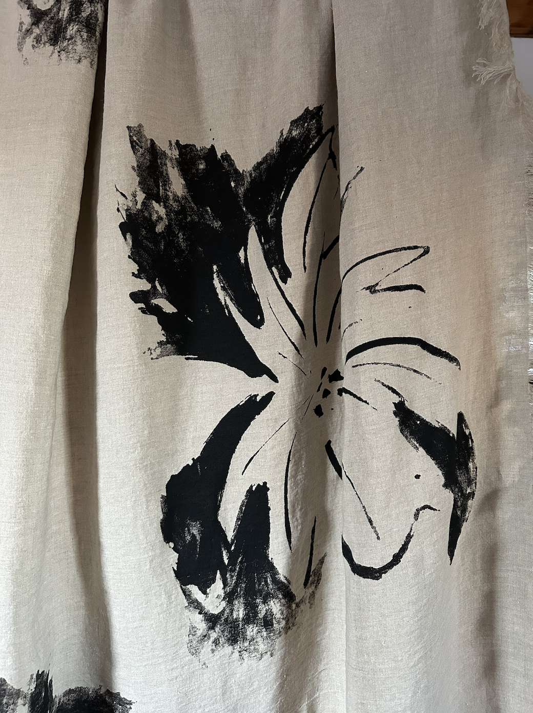 ‘Blodeuo’ Textile Hanging / Linen Throw